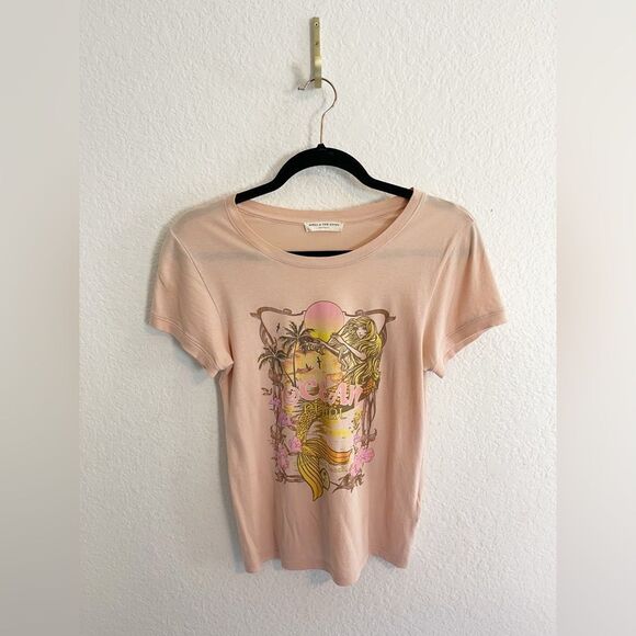 Spell and The Gypsy Collective Ocean Tee with mermaid and ocean print small - Picture 2 of 7